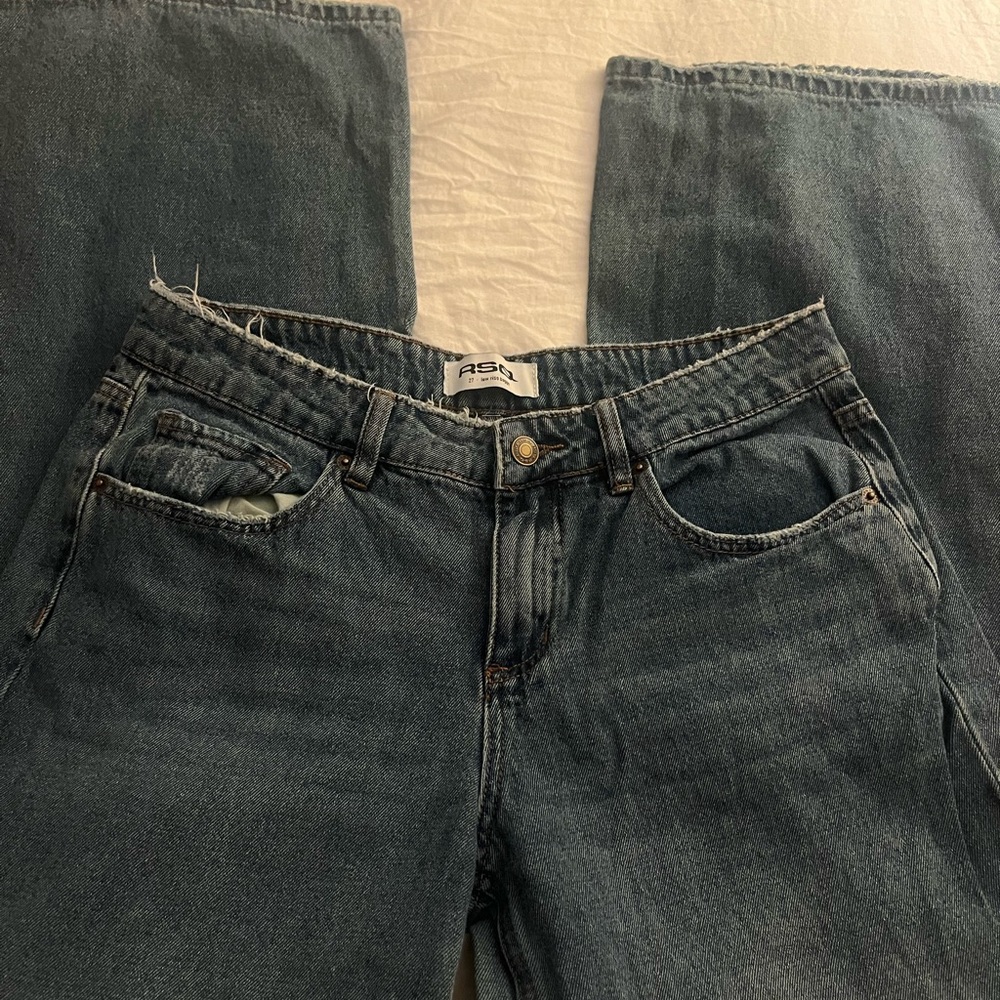 RSQ Blue Low Rise Baggy Jeans